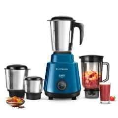 Longway Super Pro 750W ABS Plastic Blue & Black Mixer Grinder with 4 Jars