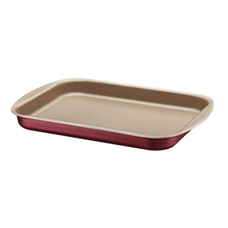 Tramontina 28cm Aluminium Red Non Stick Flat Roasting Pan, ‎20053-728