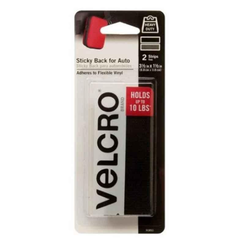 Velcro Black Sticky Back Strip, 90850 (Pack of 2)