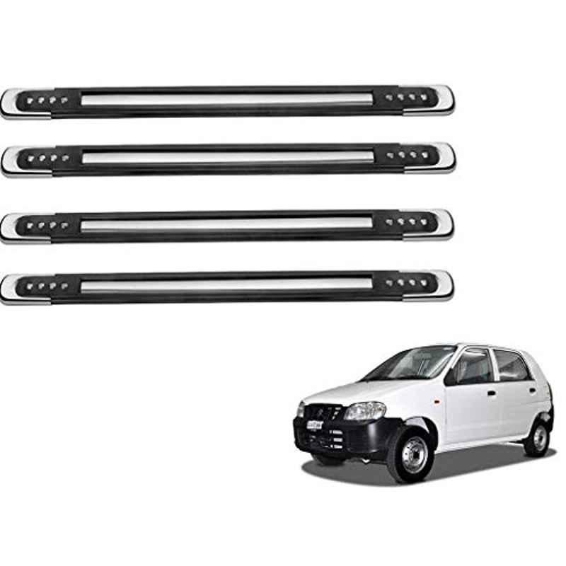 Kozdiko 4 Pcs Designer Black Bumper Protector Set for Maruti Suzuki Alto