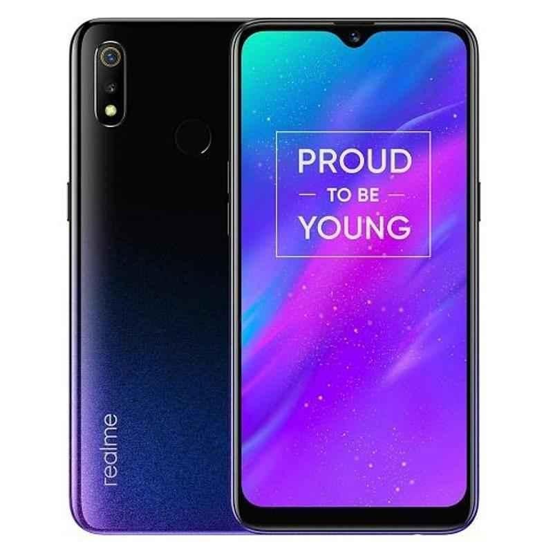 Realme 3 3GB/32GB Dynamic Black Android Smartphone, RMX1825