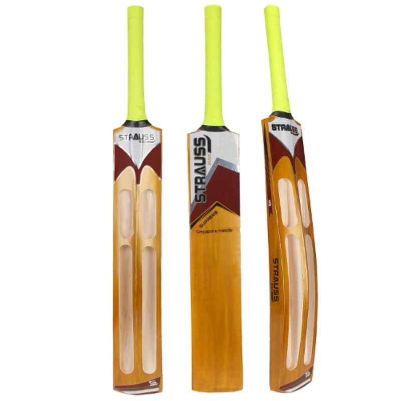 Strauss 35 inch Kashmir Willow Golden Scoop Tennis Cricket Bat, ST-2607