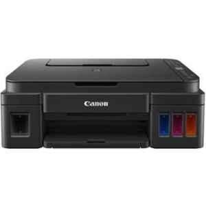 Canon PIXMA G3012 Inkjet Multi Functional Black Wireless Printer with Two Black Ink Bottles, 2315C023AA