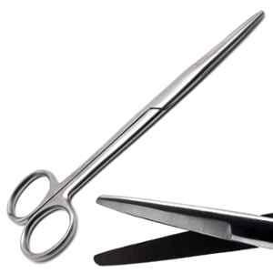 Forgesy 5.5 inch Silver Stainless Steel Matte Finish Silver Mayo Straight Surgical Scissor, FORGESY114