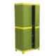 Supreme Symphony Mehandi Green & Lemon Yellow Full Size Storage Cupboard