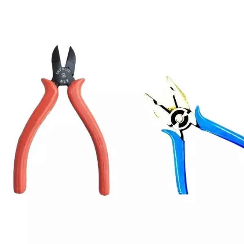 Sky Blue 2 Pcs 7.8 inch Lineman Plier Combo, SBE_PLIER_COMBO_MOD_00843