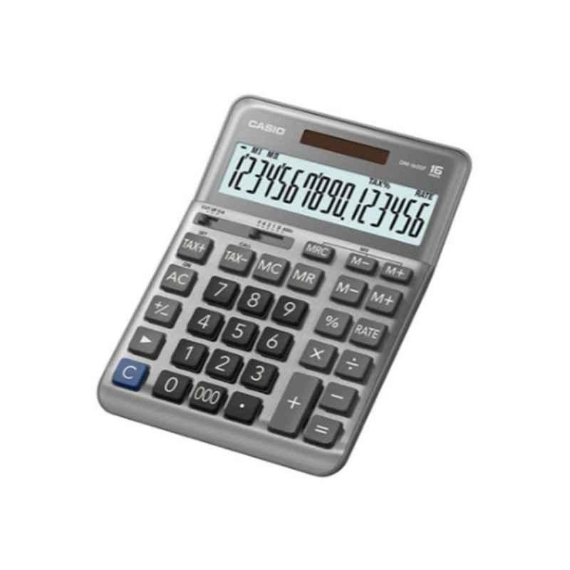 Casio DM-1600F-W-DP Grey 16 Digit Office Calculator