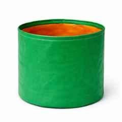 India Green Innovative 9x9 inch 220GSM HDPE Green Round UV Treated Grow Bag for Vegetables & Flower Plants (Pack of 10)