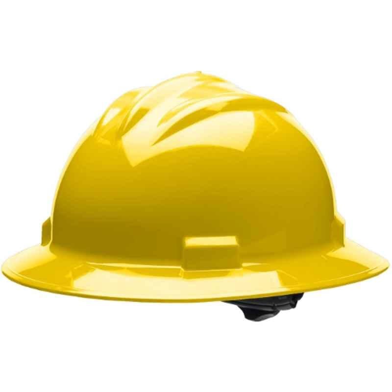 Bullard S71 HDPE Yellow Full Brim Helmet