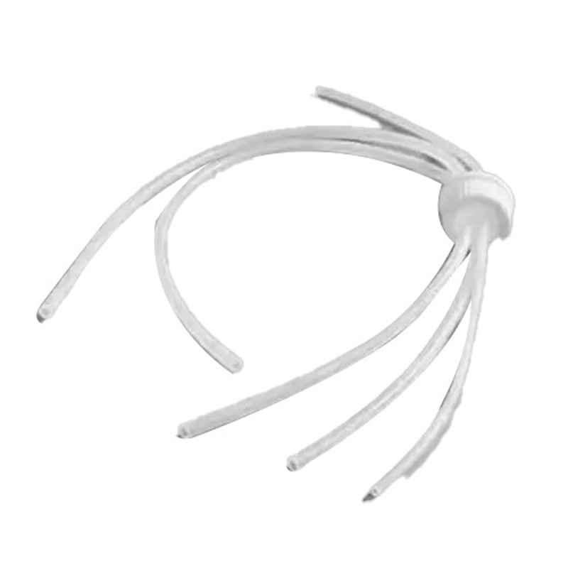 Tarsons White PP 3 Port Fluid Transfer Closure with Platinum Cured Silicone Insert, 587000-picture-30