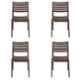 Supreme Omega Globus Brown Chairs Without Arm (Pack of 2)