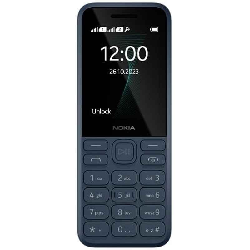 Nokia 130 2.4 inch Blue 2G Dual Sim Keypad Feature Phone with Built-in Powerful Loud Speaker & Wireless FM Radio, DS_1576