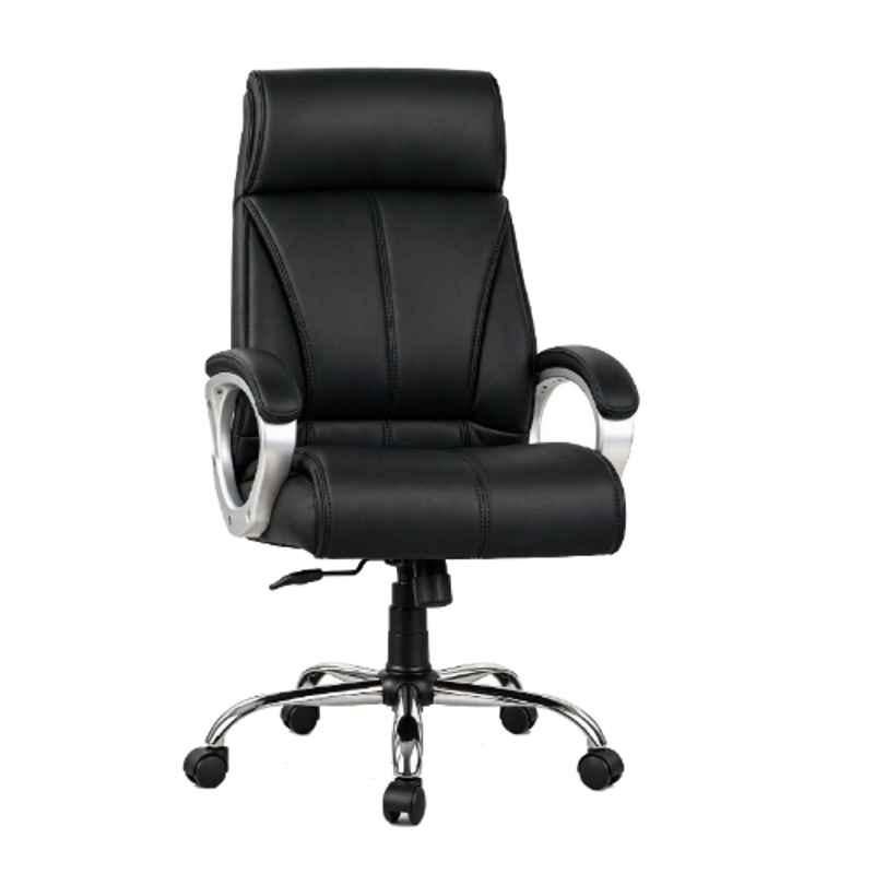 ZRF Leatherette Black High Back Armrest Ergonomic Office Chair, ZRFBLP0098