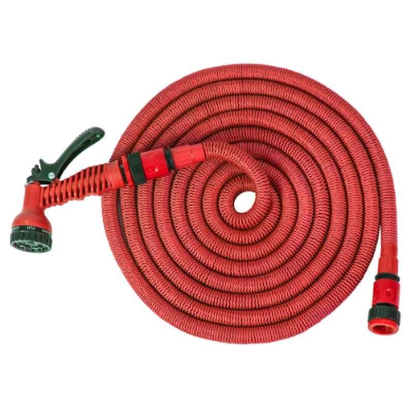 Beorol 15m Polyester Fiber Red Expandable Hose, GBCYC15
