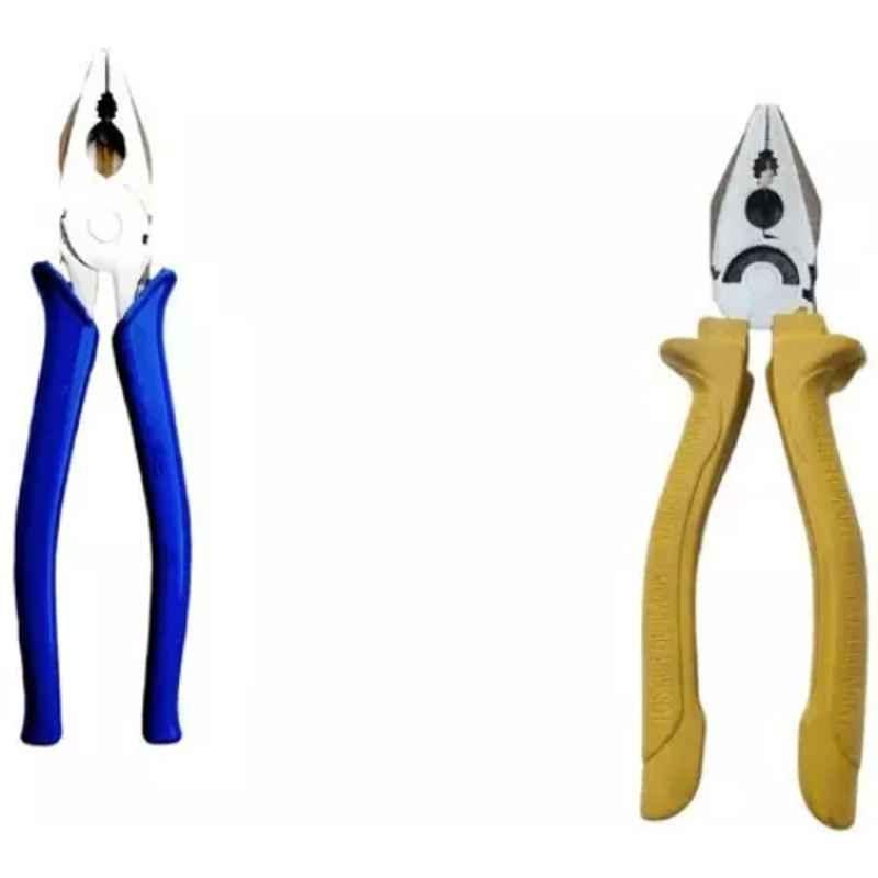 Sky Blue 2 Pcs 7.8 inch Lineman Plier Combo, SBE_PLIER_COMBO_MOD_00073