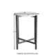 AVA Designz Marble Top White & Grey Side Table