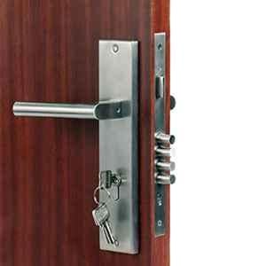 Voltizi 10 inch ‎Stainless Steel ‎Matt Finish Mortise Main & Bedroom Lock Set, ‎MG301