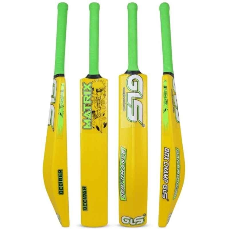GLS 3 Pcs Plastic Neon Cricket Stump with 2 Pcs Bails & Base Stand
