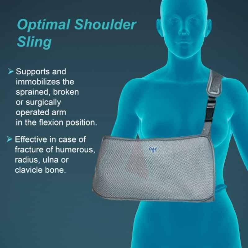 Tynor Oac Oxypore Pouch Arm Sling, L04AAZ, Size: Small