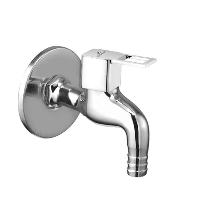 Cliquin Magic Squar Cut Brass Silver Chrome Finish Nozzle Bathroom Tap for Washing Machine, Garden & Outdoor Use