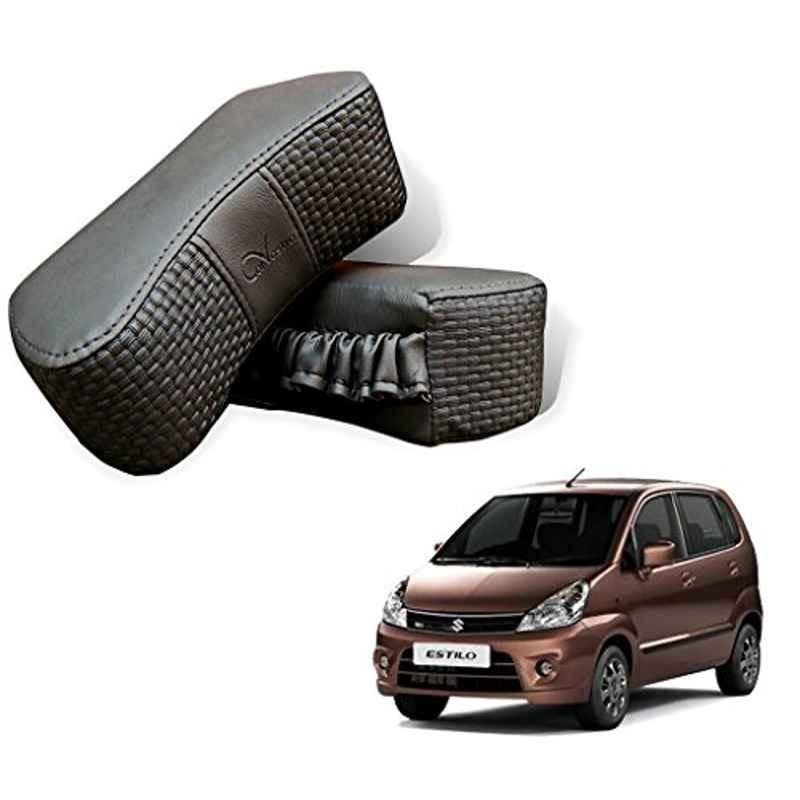 Kozdiko 2 Pcs Memory Foam Grey Car Vastra Neck Rest Cushion Set for Maruti Suzuki Zen Estilo, koz_5396