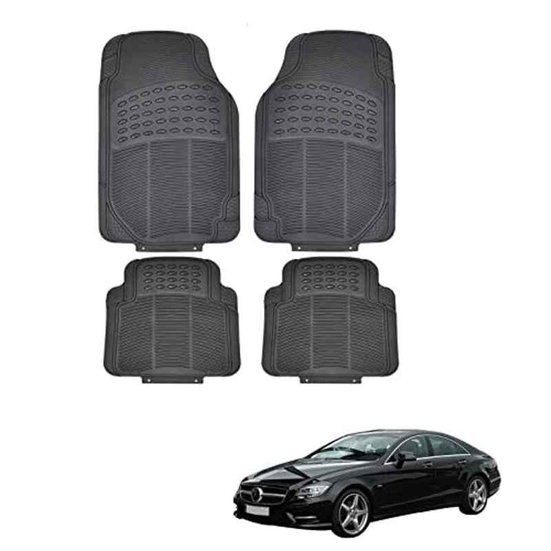 Kozdiko 4 Pcs Rubber Black Car Simple Floor Mat Set for Mercedes Benz CLS