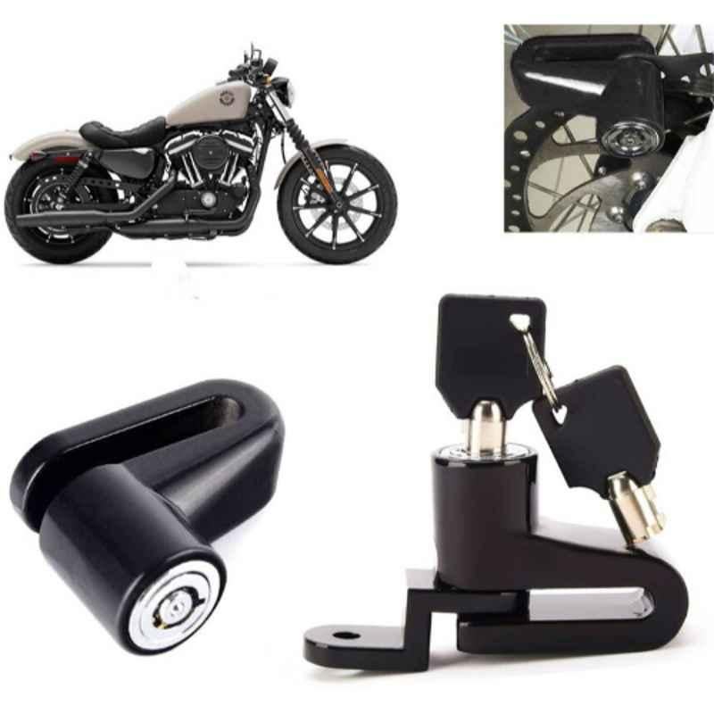 Auto Pearl Steel Black Heavy Duty Anti-Theft Disc Brake Lock for Iron 883, Lock_166