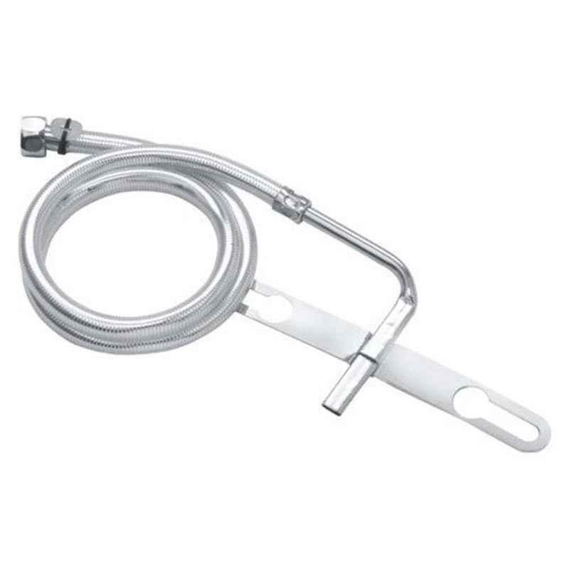 Zesta Stainless Steel Silver Multi Toilet Jet Spray with 1m PVC Hose