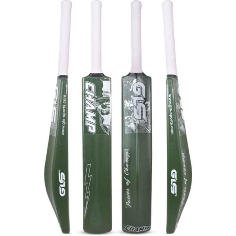 GLS Champ 800-850g PVC Military Green & Silver Cricket Bat for 15+ Yrs