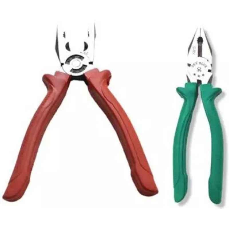 Sky Blue 2 Pcs 7.8 inch Lineman Plier Combo, SBE_PLIER_COMBO_MOD_00951