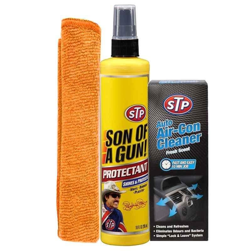 STP Combo of 150ml Aircon Cleaner & 295ml SOAG with Free Microfiber Cloth, STP-AIRCO+ STP-SOG10Z +FIBCLO