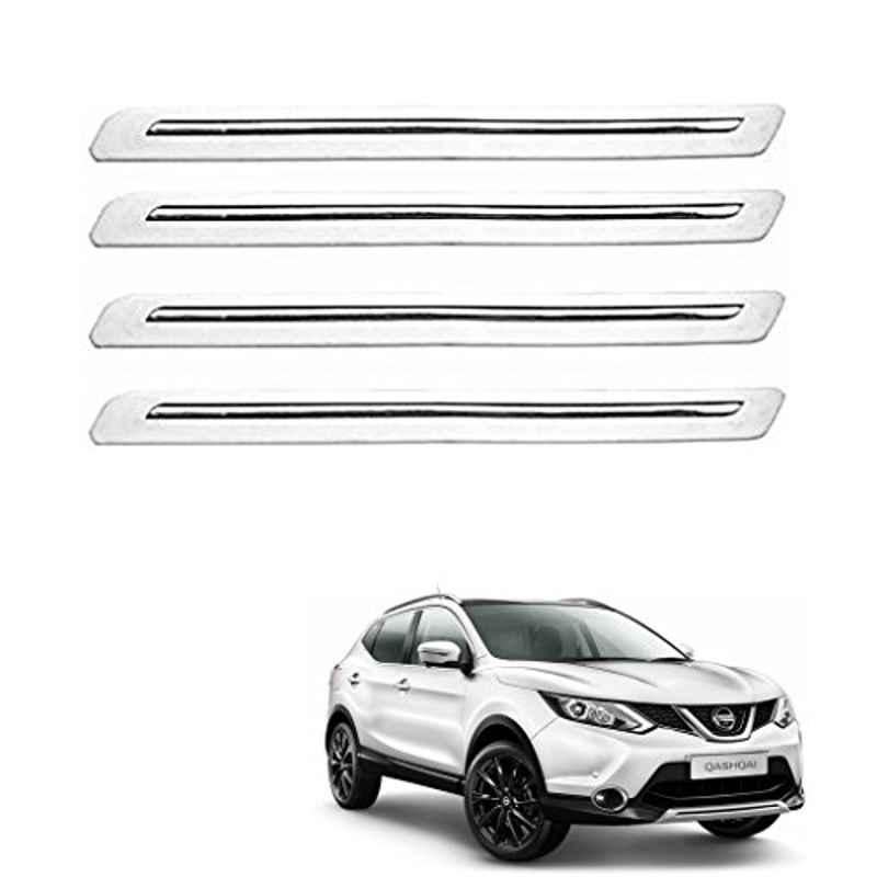 Kozdiko 4 Pcs White Car Bumper Protector Set for Nissan Qashqai