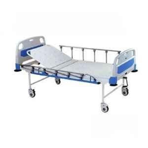 Diya Healthcare WSH-1208 Mild Steel Pre-Treated Epoxy Powder Coated Semi Fowler Bed with Side Railing & Wheel
