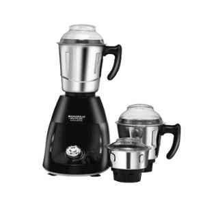 Maharaja Whiteline Turbo Prime HD 1000W Black Mixer Grinder with 3 Jars