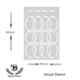 Kayra Decor 16x24 inch PVC Lattice Wall Design Stencil, KHS386