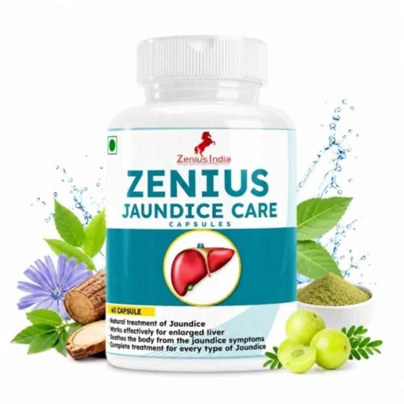 Zenius India 60 Pcs Jaundice Care Capsule with Kalonji, Bathua, Amla, Tagar & Caccinia Glauca for Fatty Liver and Liver Detox