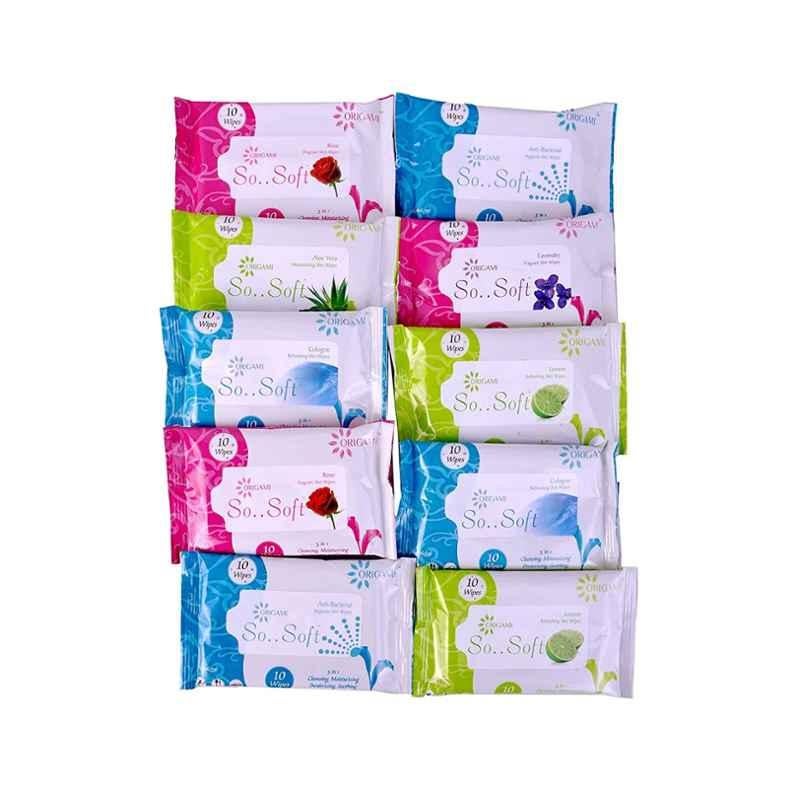 Origami Anti Bacterial Wipes (Pack of 10)