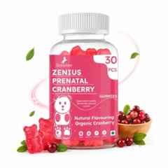 Zenius India 30 Pcs Cranberry Flavour Gummies with Vitamin, Magnesium, Zinc, Iodine & Organic Flax Seed Oil for Supports Healthy Pregnancy & Boosts Immune System