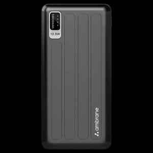 Ambrane PP129 10000mAh Black Power Bank with 12W Fast Charging