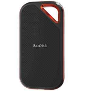 SanDisk Extreme 2TB Pro Portable Black SSD Drive, SDSSDE81-2T00-G25