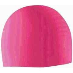 Matrica Solid Silicone Pink Waterproof Swimming Cap for Adult Men & Women, Size: Free