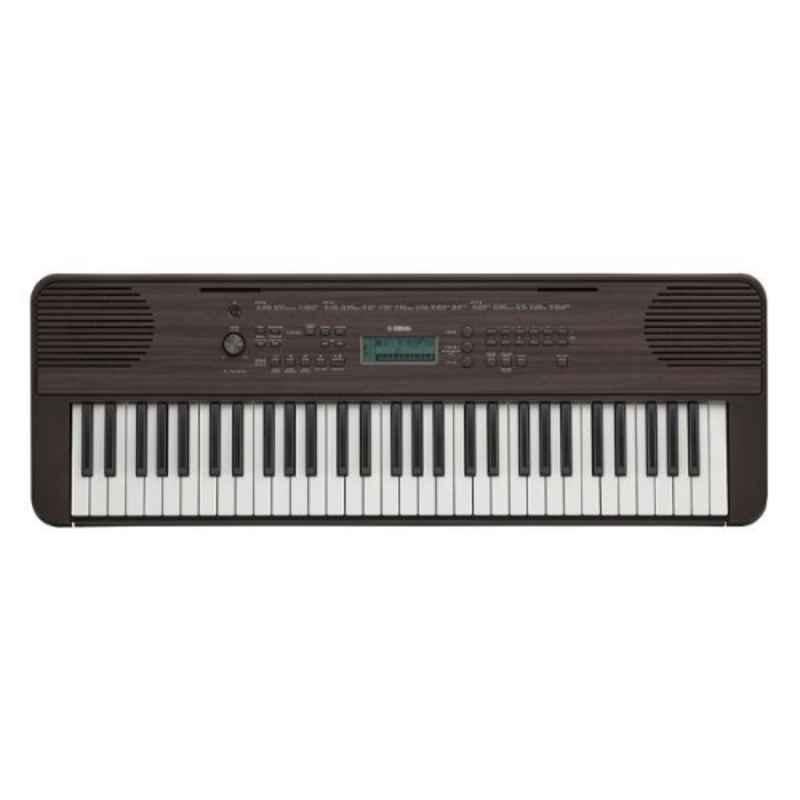 Yamaha 61 Key Dark Walnut Portable Piano Keyboard, YAMAHA-PSRE360DW