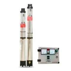 Kirloskar 2HP 100mm 18 Stages Single Phase Water Cooled Submersible Pump with Control Panel, NEO 60-2018 CP