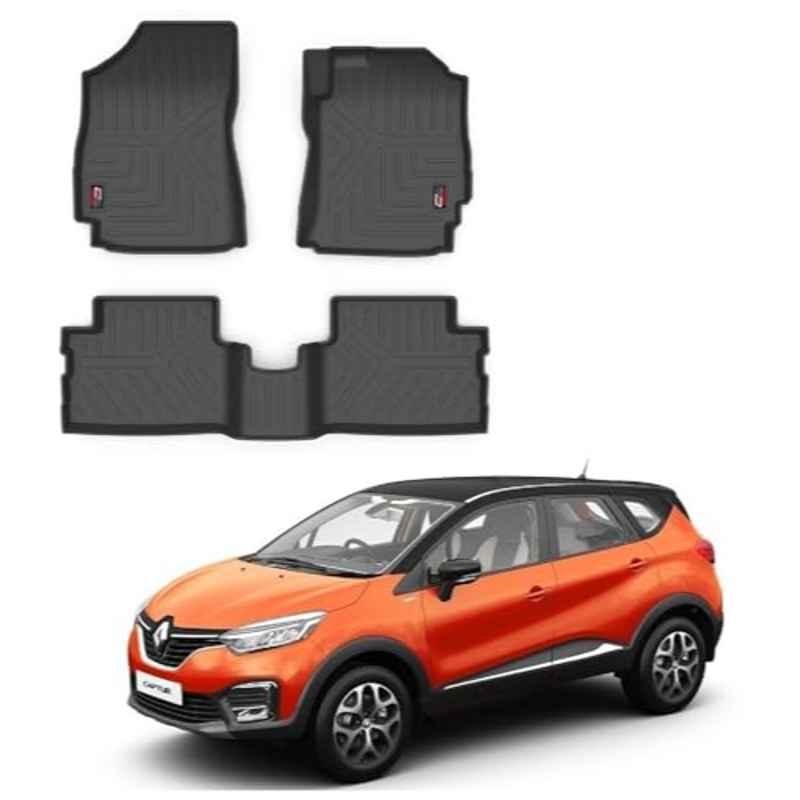 Kozdiko Thermoplastic Polyolefins 3D Life Long Car Floor Mat Set for Renault Captur