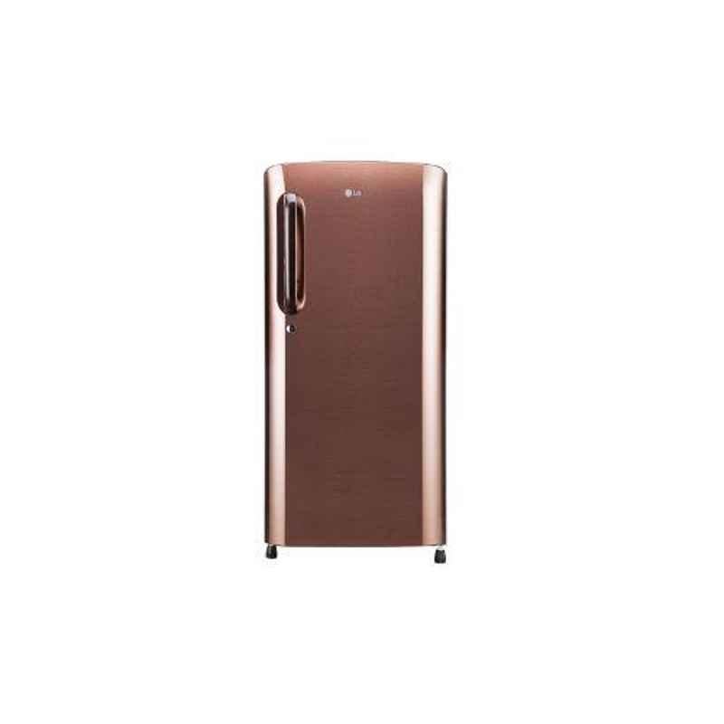 LG 190L 5 Star Amber Steel Smart Inverter Refrigerator, GL-B201AASY