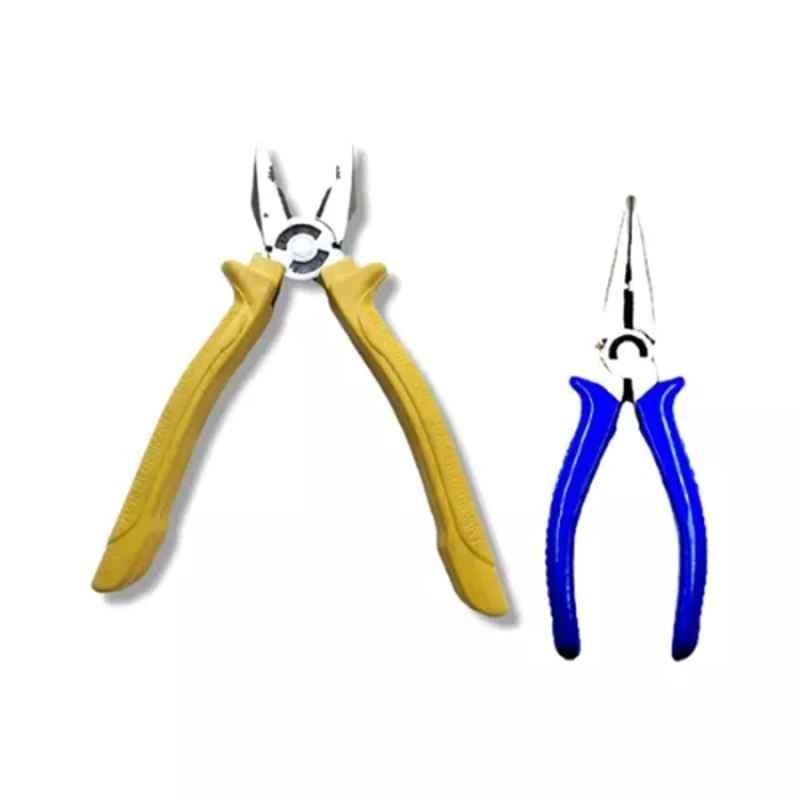 Sky Blue 2 Pcs 7.8 inch Lineman Plier Combo, SBE_PLIER_COMBO_MOD_01730
