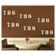 Kayra Decor 16x24 inch PVC Holy Number 786 Wall Design Stencil, KHSNT069