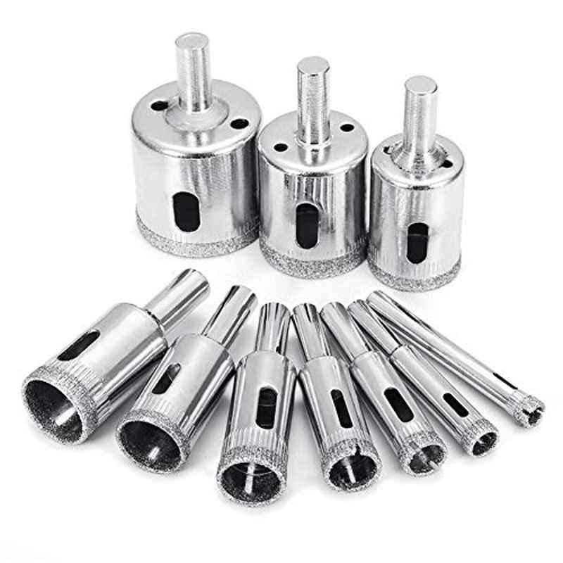 Conobo 10 Pcs 6-32mm Diamond Drill Bit Set Use For Glass Tile Marble Granite Core Hole Saw Drill Bits Electric Drilling Tool