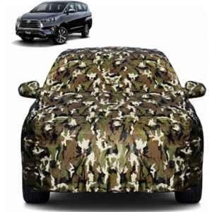 Allextreme Polyester Multicolour Camouflage Car Body Cover with Mirror Pocket for Innova Crysta All Model & Years 2005-2025, PV-TIMC01