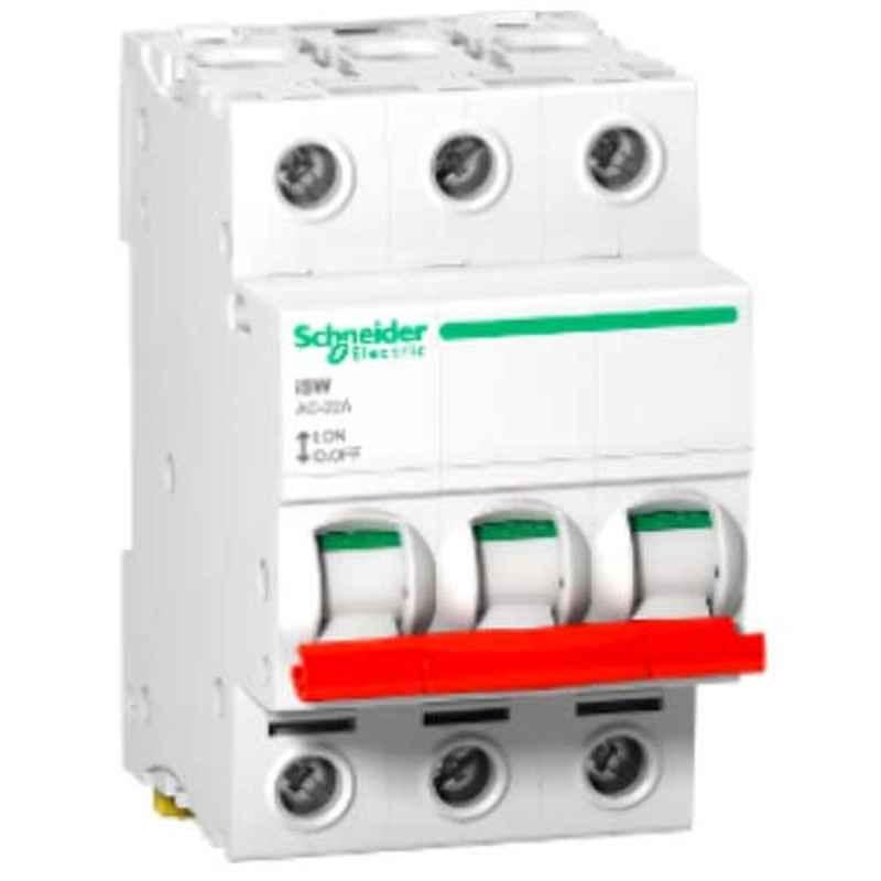 Schneider Acti9 125A 415V 3 Pole White Switch Disconnector, A9S66392